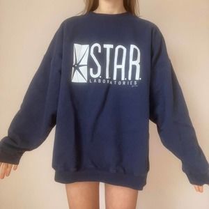 Dc comics inspired star laboratories crewneck